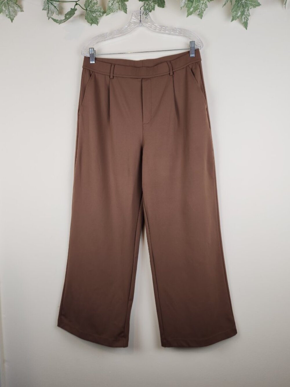 Halara Size Petite L FlexDay Stretch High Waist Pocket Straight Leg Work Pants - Picture 2 of 9